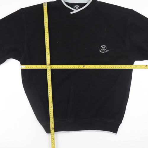 Paganica Men's Black Crew Neck Pullover Sweatshirt Size M