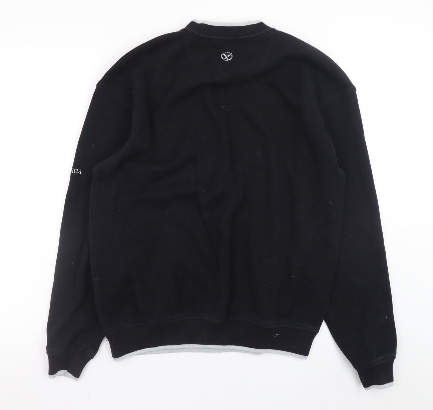 Paganica Men's Black Crew Neck Pullover Sweatshirt Size M