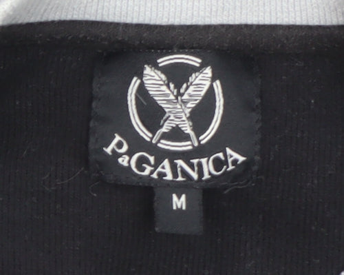 Paganica Men's Black Crew Neck Pullover Sweatshirt Size M