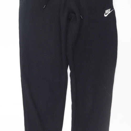 Nike Men's Black XS Jogger Trousers Cotton Fleece Sweatpants