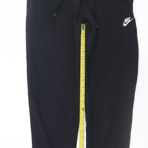 Nike Men's Black XS Jogger Trousers Cotton Fleece Sweatpants