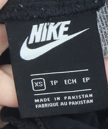 Nike Men's Black XS Jogger Trousers Cotton Fleece Sweatpants