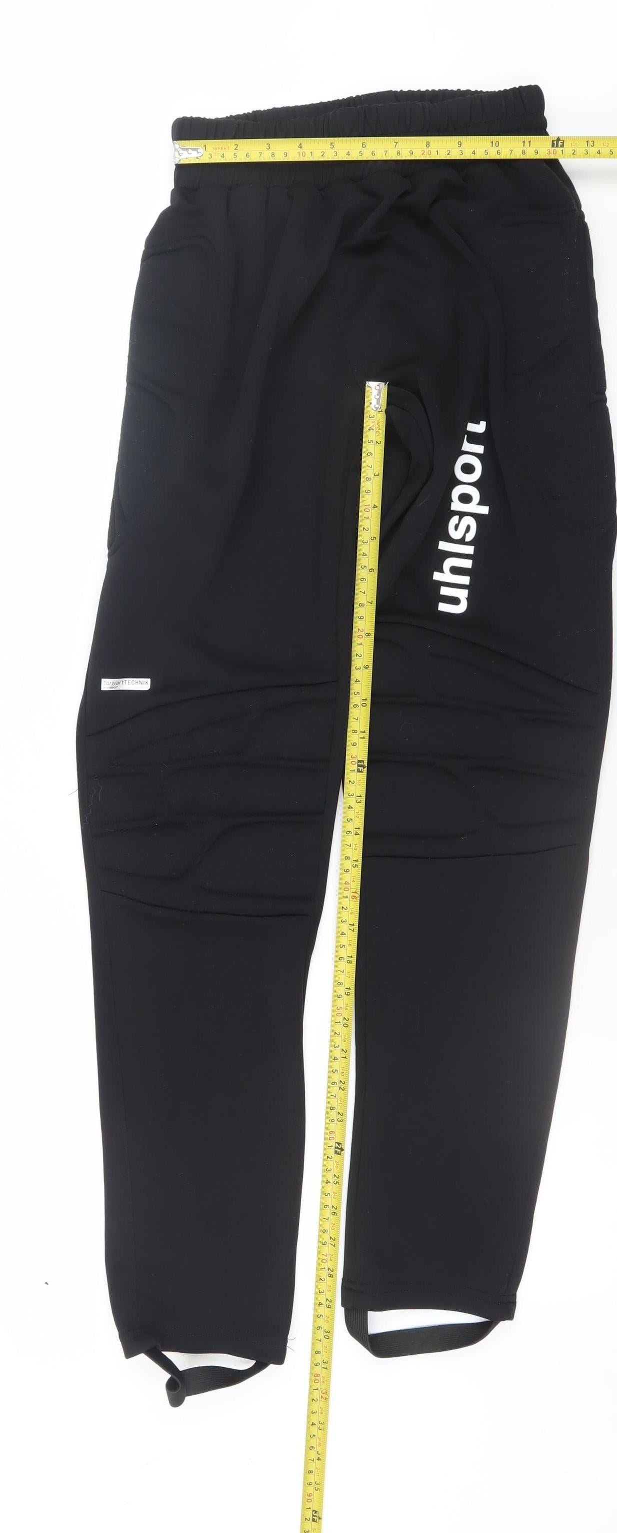 Uhlsport Men's Black M Tapered Sports Training Sweatpants
