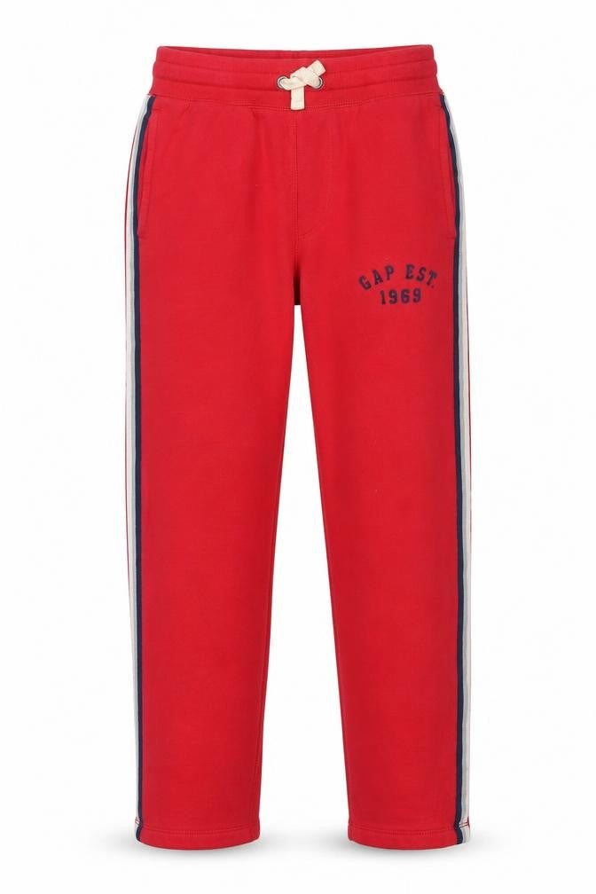 GAP Kids Boys Red Jogger Trousers 13-14 Years Fleece Elastic Waist