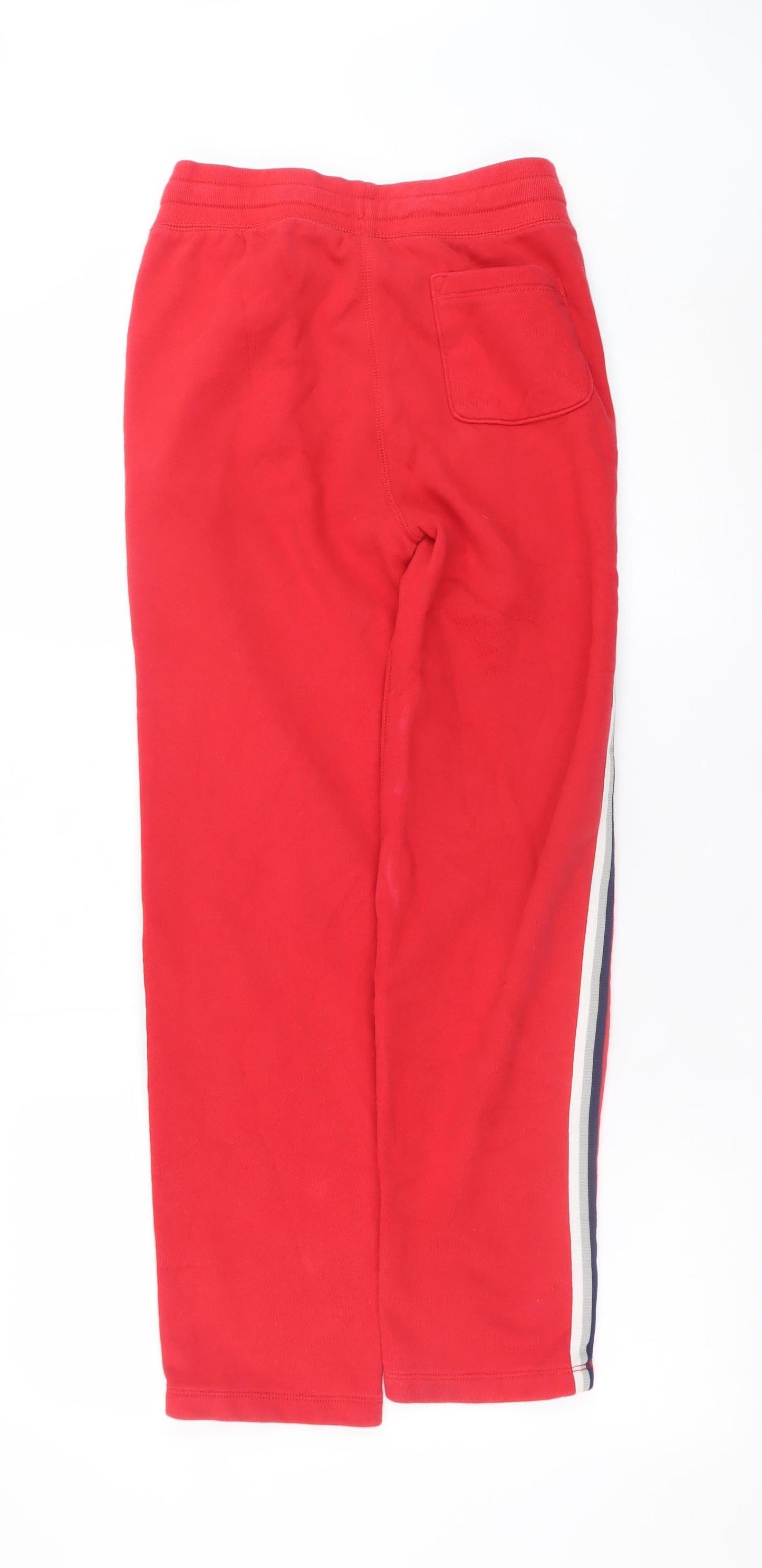 GAP Kids Boys Red Jogger Trousers 13-14 Years Fleece Elastic Waist
