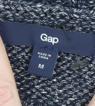 Gap Women Grey Knit Crew Neck Pullover Jumper Size M Acrylic Blend