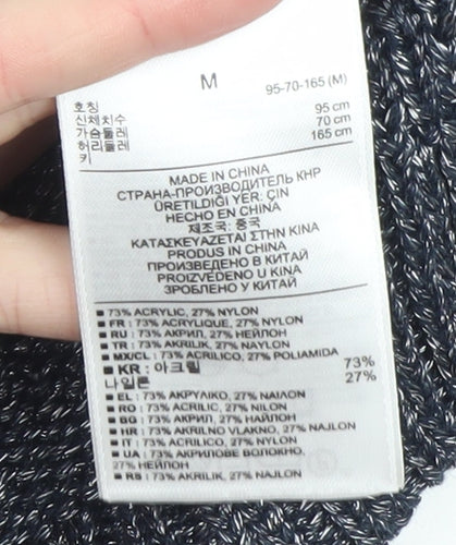 Gap Women Grey Knit Crew Neck Pullover Jumper Size M Acrylic Blend