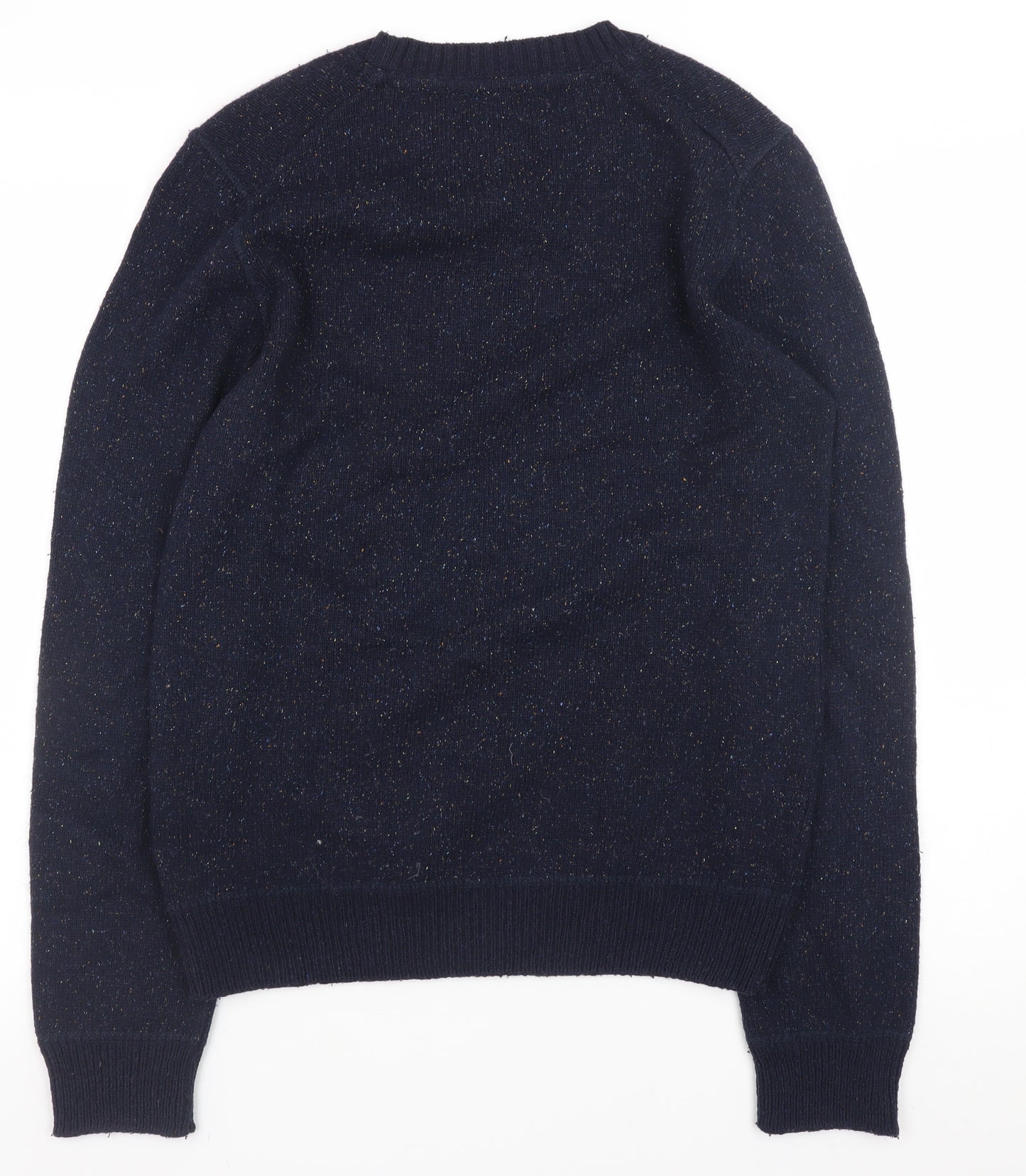 Element Men's Blue Wool Blend Crew Neck Pullover Jumper Size S