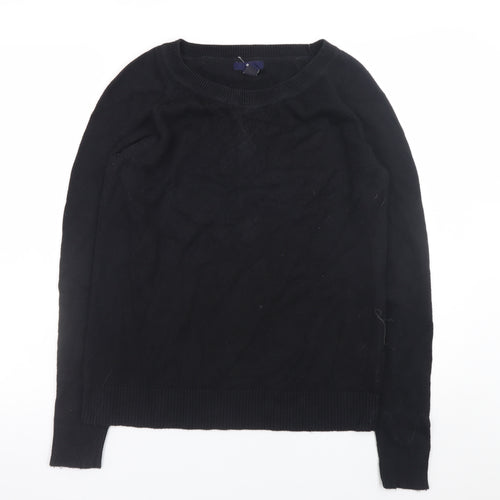 Gap Men's Black Cotton Knit Crew Neck Pullover Jumper Size M