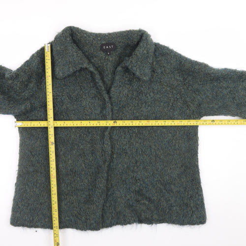 EAST Women’s Green Wool Blend Collared Cardigan XL
