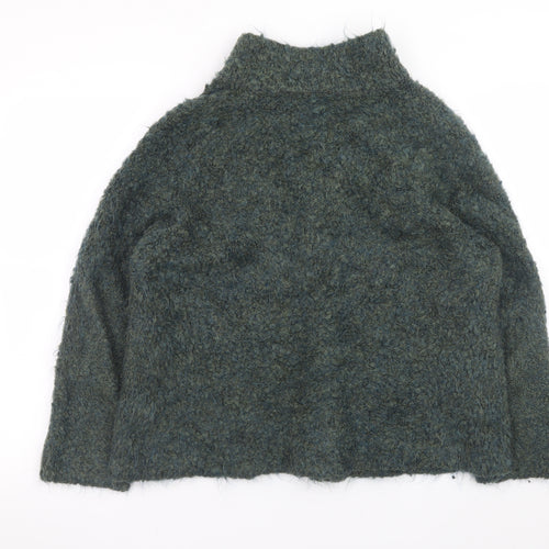 EAST Women’s Green Wool Blend Collared Cardigan XL