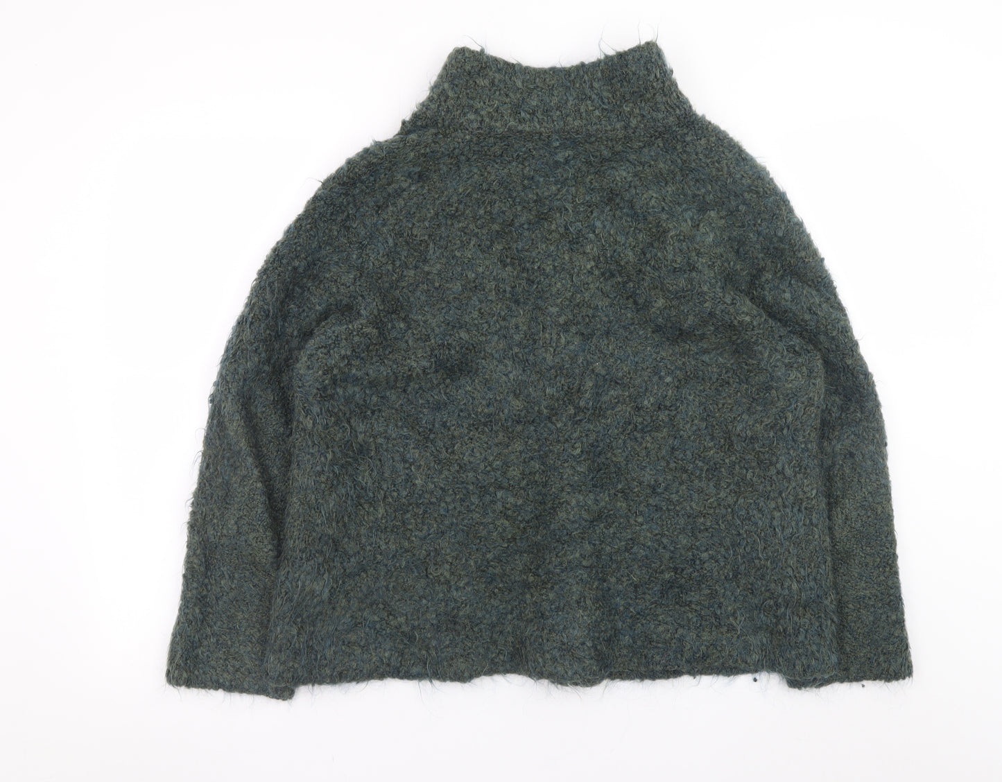 EAST Women’s Green Wool Blend Collared Cardigan XL