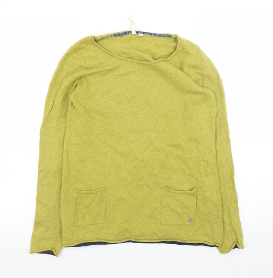 White Stuff Women Green Lambswool Blend Jumper Size 12