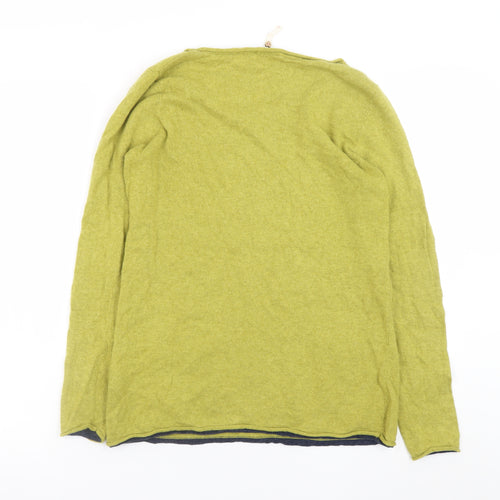 White Stuff Women Green Lambswool Blend Jumper Size 12