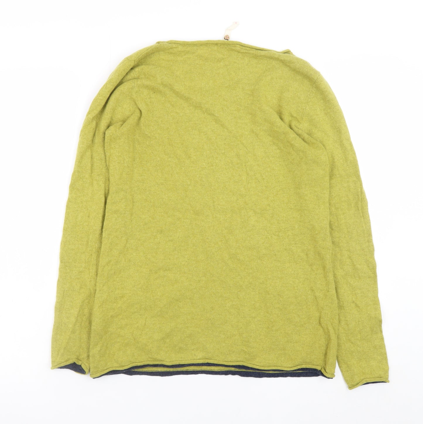 White Stuff Women Green Lambswool Blend Jumper Size 12