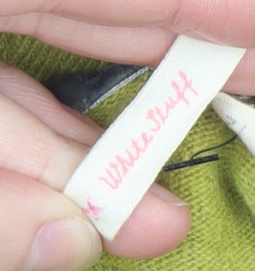 White Stuff Women Green Lambswool Blend Jumper Size 12