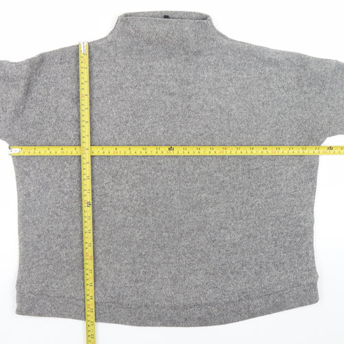 New Look Women Grey Mock Neck Pullover Jumper Size S