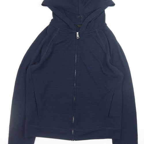 NEXT Mens Blue XS Full Zip Hoodie Lightweight Jersey