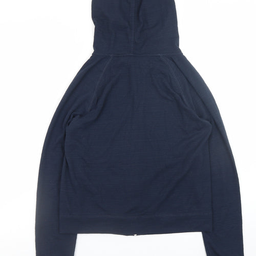 NEXT Mens Blue XS Full Zip Hoodie Lightweight Jersey