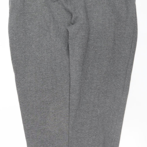 SikSilk Men's Grey Jogger Trousers Size L Elastic Waist