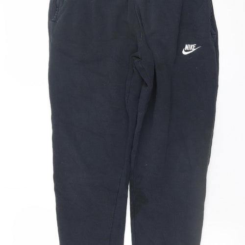 Nike Men's Black Jogger Trousers M Regular Fit Fleece