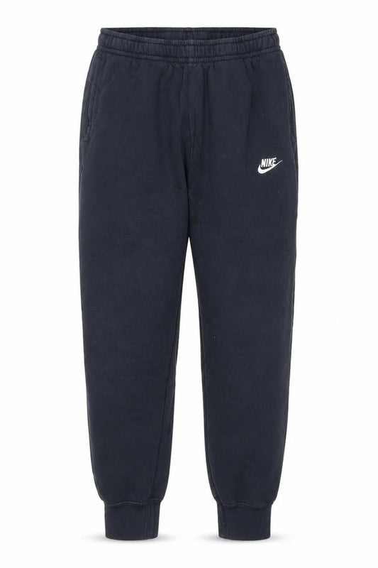 Front view of Nike Men's Black Jogger Trousers M Regular Fit Fleece