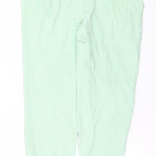 Fila Womens Green Jogger Trousers M Cotton Blend Logo Stretch