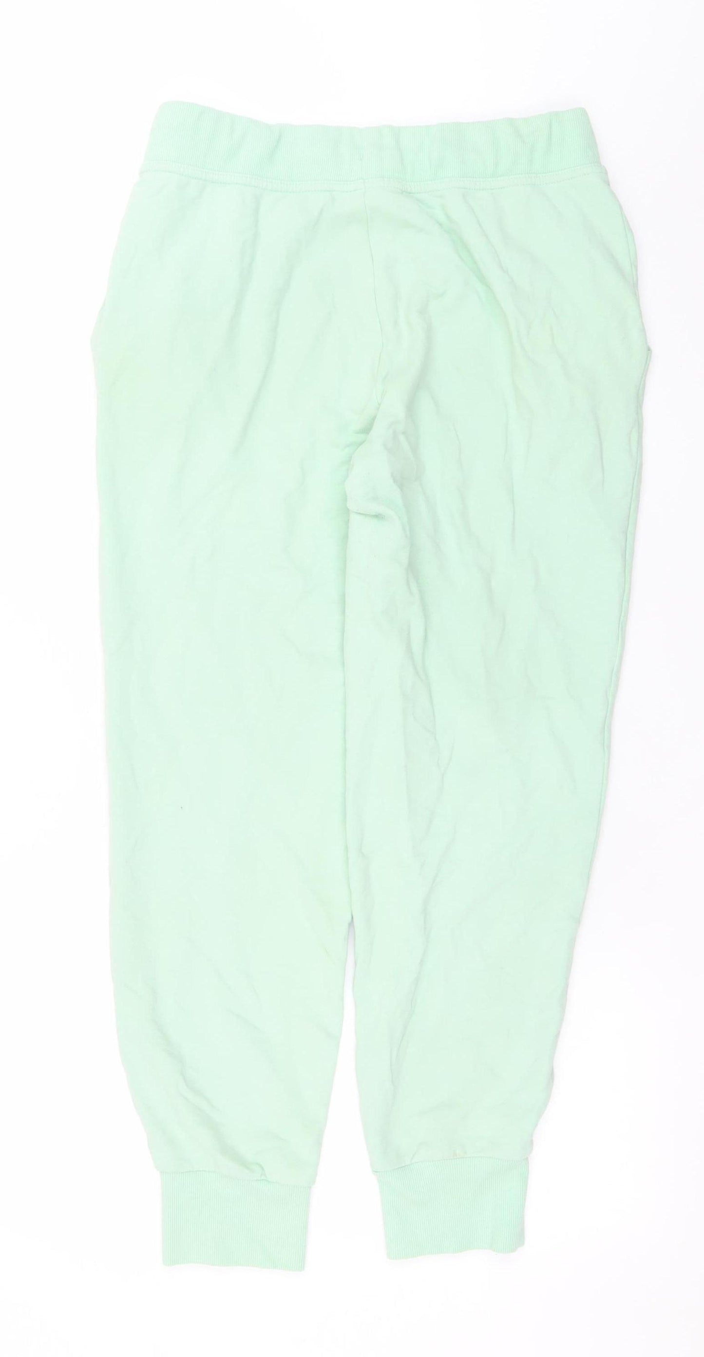 Fila Womens Green Jogger Trousers M Cotton Blend Logo Stretch
