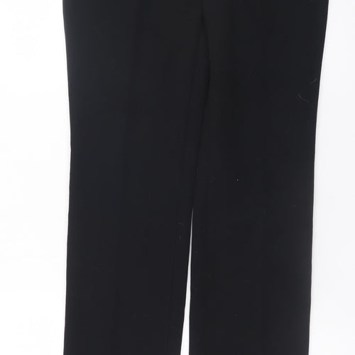 Marks and Spencer Women's Black Size 8 Long Slim Stretch Work Trousers