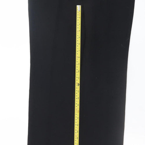 Marks and Spencer Women's Black Size 8 Long Slim Stretch Work Trousers