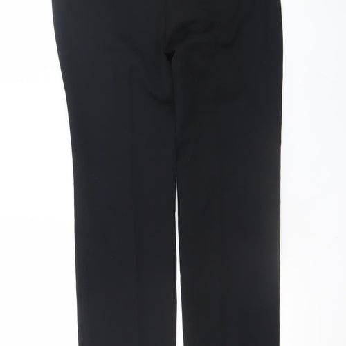 Marks and Spencer Women's Black Size 8 Long Slim Stretch Work Trousers