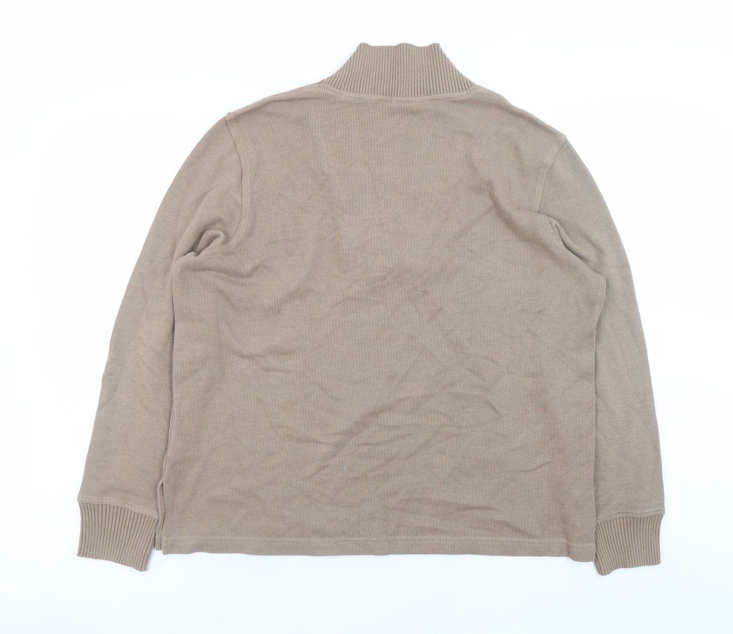 Rebecca Malone Women Beige L Knit Pullover Jumper with Buckle Detail