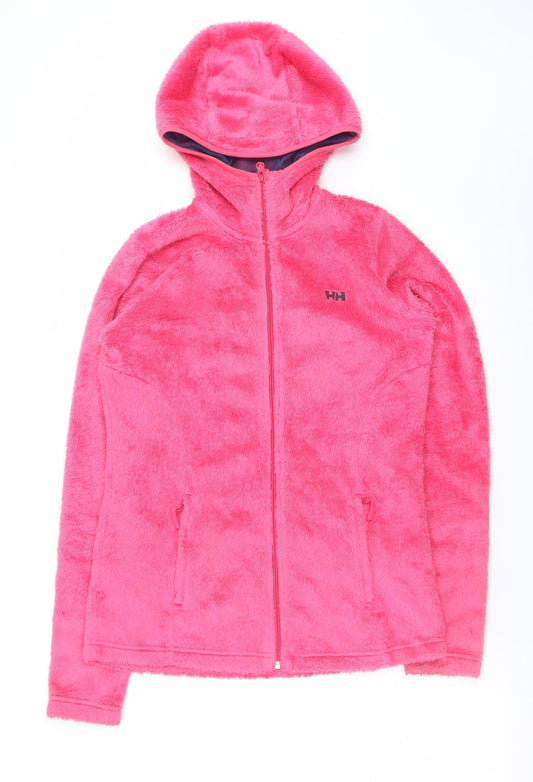 Helly Hansen Women's Pink Fleece Full Zip Hoodie Jacket Size M