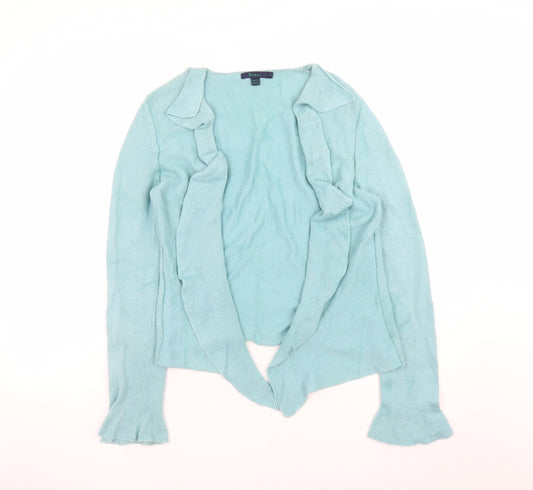Boden Women's Blue Collared Long Sleeve Knit Cardigan Size M