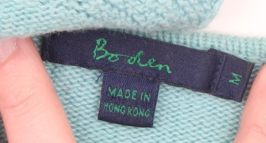 Boden Women's Blue Collared Long Sleeve Knit Cardigan Size M