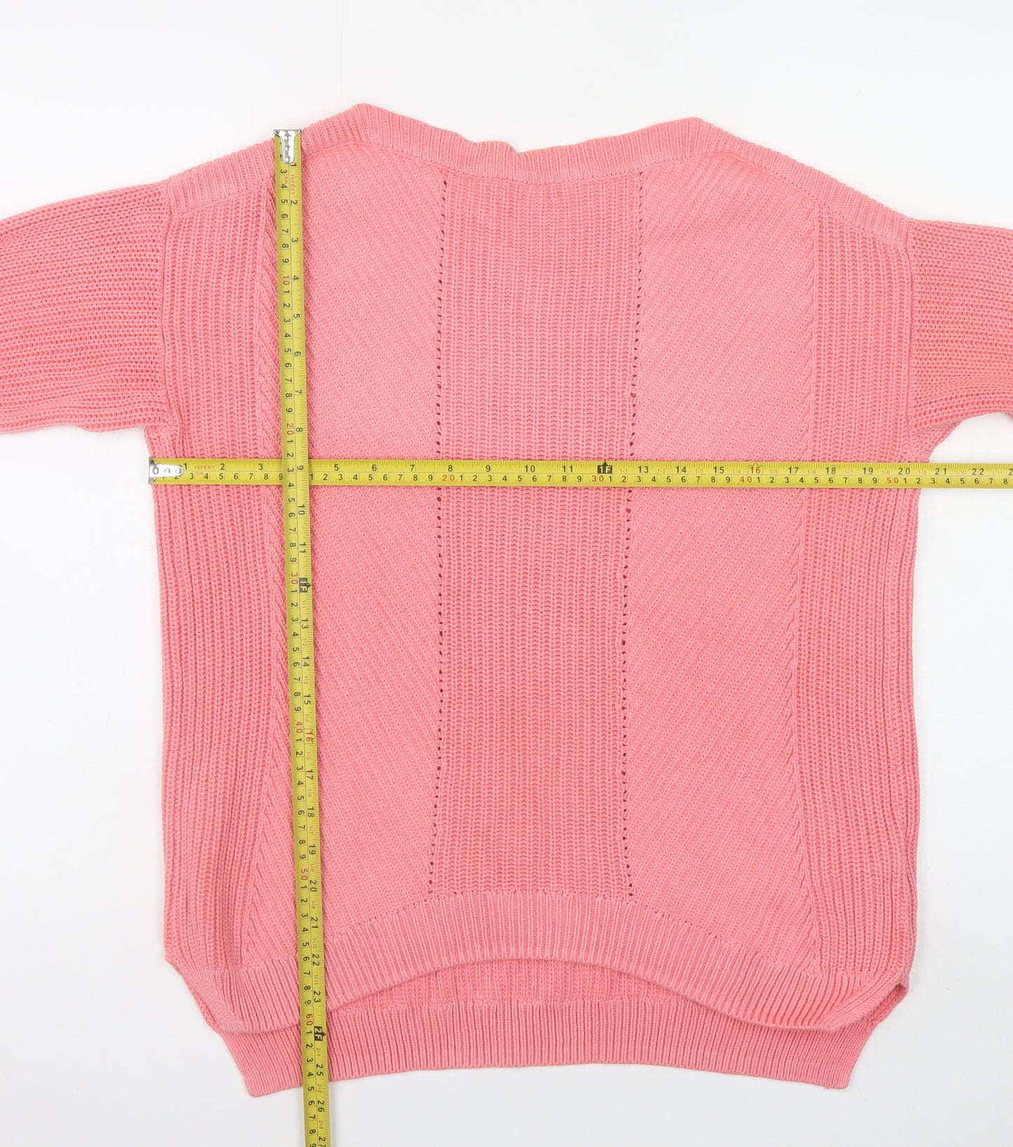 Marks and Spencer Women’s Pink Cotton Knit Jumper Medium
