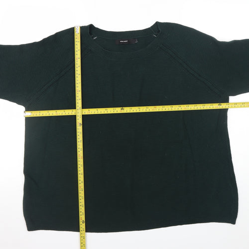Vero Moda Womens Green L Relaxed Knit Pullover Jumper