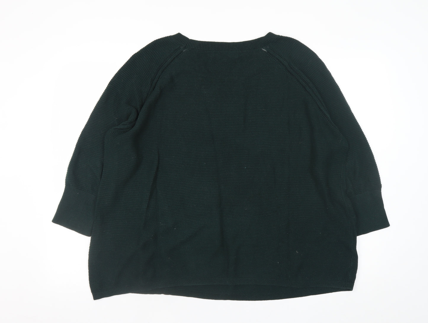 Vero Moda Womens Green L Relaxed Knit Pullover Jumper