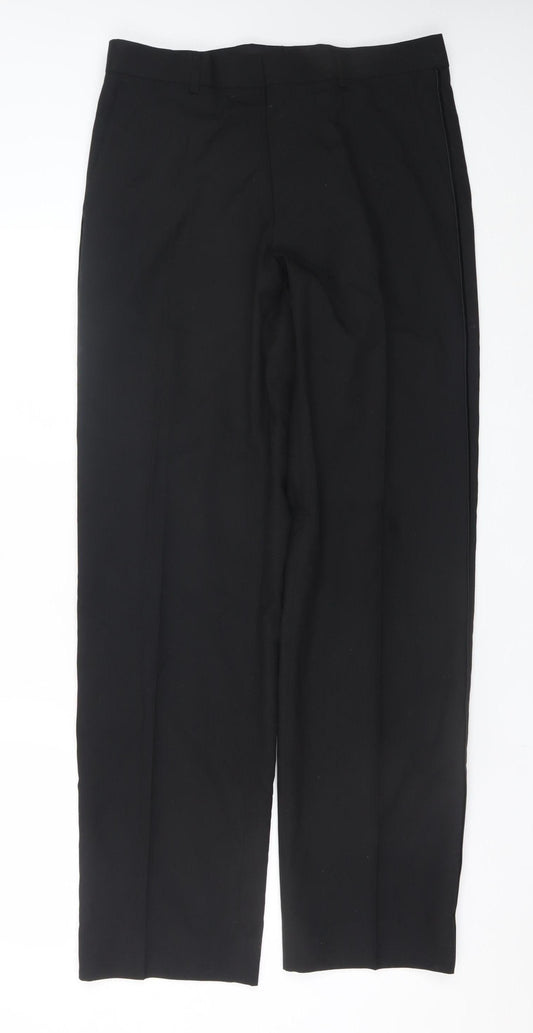 Marks and Spencer Men’s Black Regular Fit Dress Trousers 32W 33L