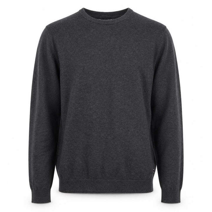 Jack & Jones Men's Grey Crew Neck Cotton Blend Pullover Jumper M