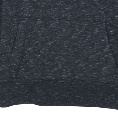 Hollister Men's Black Pullover Hoodie Small 1/4 Zip Fleece Sweatshirt
