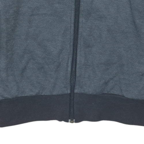 Adidas Men’s Grey Full Zip Hoodie S Regular Fit Sportswear