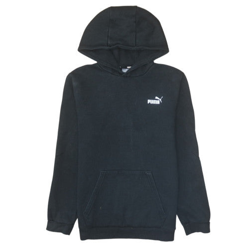 Puma Boys Black XL Hoodie Pullover Fleece Lined Casual Sweatshirt