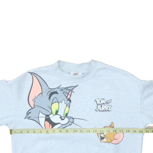 Primark Women’s Light Grey Tom and Jerry XS Pullover Sweatshirt