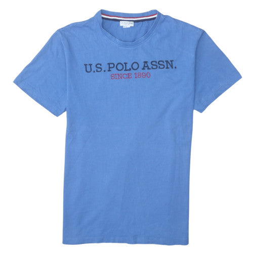 U.S. Polo Assn. Men's Blue Cotton Crew Neck Short Sleeve T-Shirt L