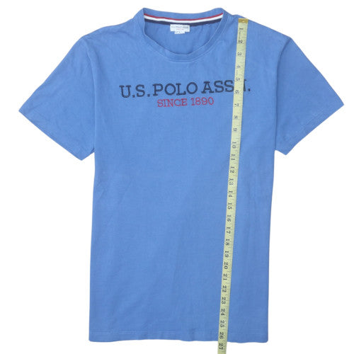 U.S. Polo Assn. Men's Blue Cotton Crew Neck Short Sleeve T-Shirt L