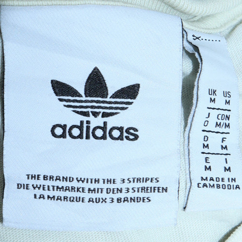 Adidas Men's White Short Sleeve Crew Neck Sports T-Shirt M