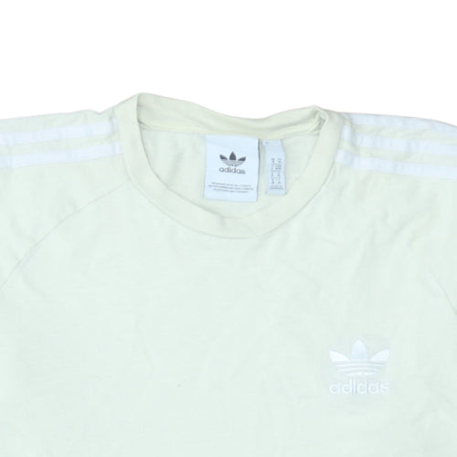 Adidas Men's White Short Sleeve Crew Neck Sports T-Shirt M