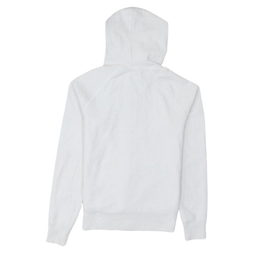 GAP Women's White Full Zip Hoodie XS Cotton Blend Logo Casual