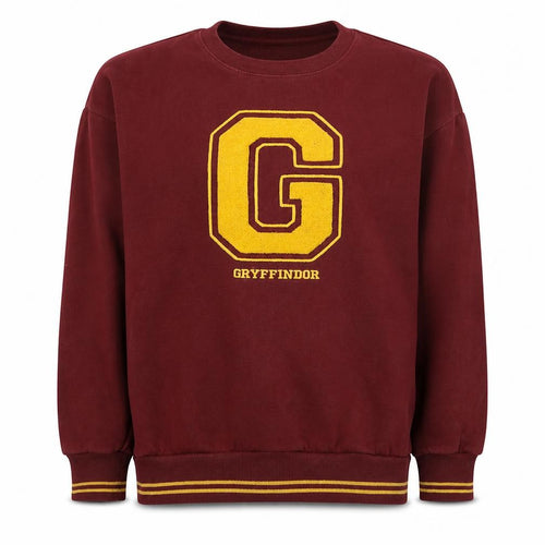 Marks and Spencer Girls Burgundy Gryffindor Sweatshirt 13-14 Years Pullover Cotton Blend